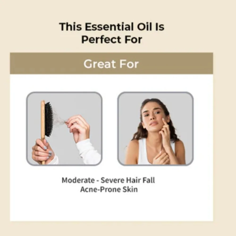 Vēdix Roha Rosemary Essential Oil & Comb - Picture 4 of 9